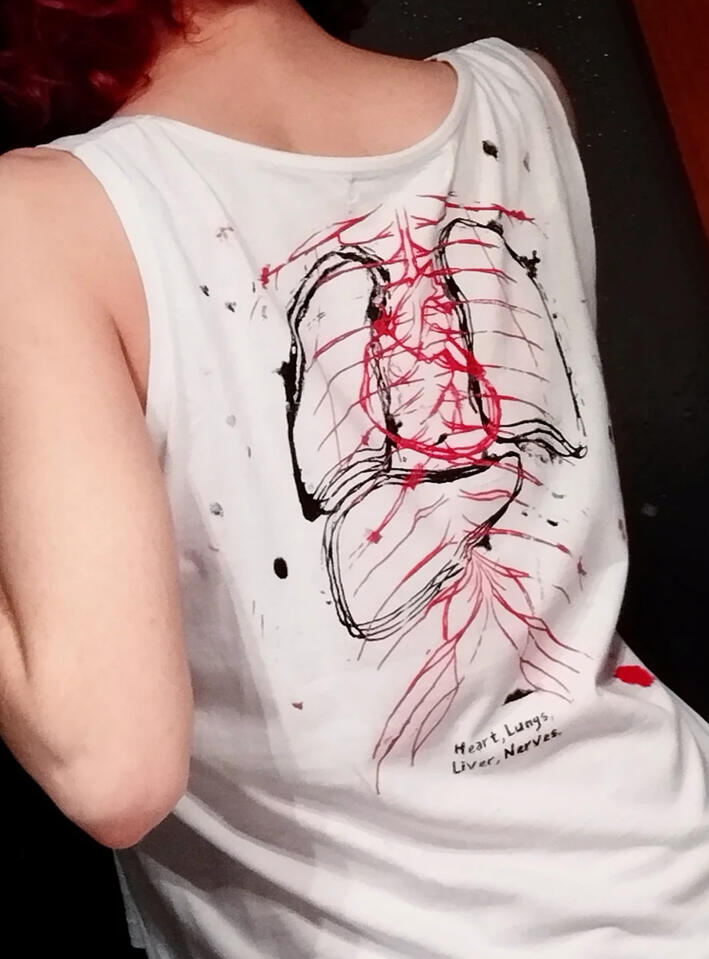 Heart, luns, liver, nerves: A Slay The Princess shirt